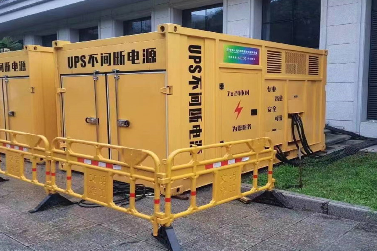 沐川发电机租赁施工现场