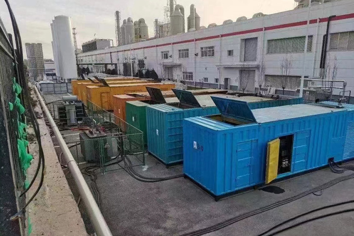 沐川发电机租赁施工现场